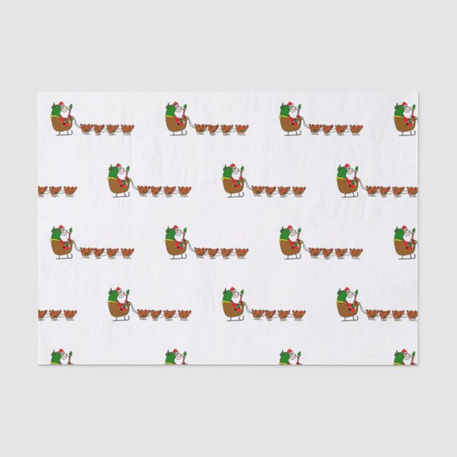 Seda Papai Noel e lenço de papel das galinhas (Frente )