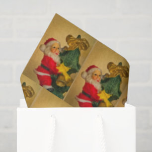 Seda Papai Noel no Topo do Papel de Árvore de Natal