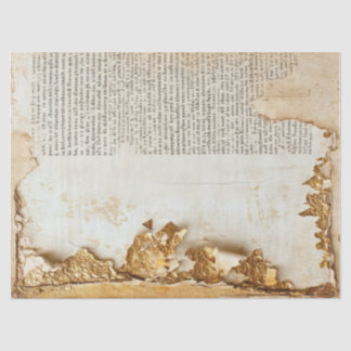 Seda Papel antigo com bordas rasgadas parede rachada de