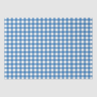 Seda Papel Azul de Moldagem Gingham