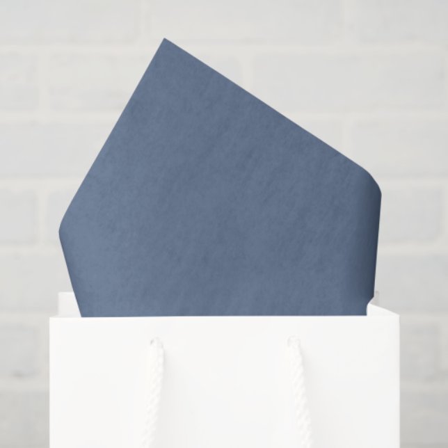 Seda Papel Azul De Tecido Dusty (Sacola de presentes)