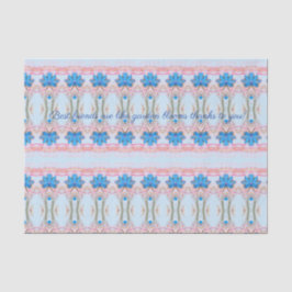 Seda Papel Bonito de Tecido Floral dos Melhores Amigos