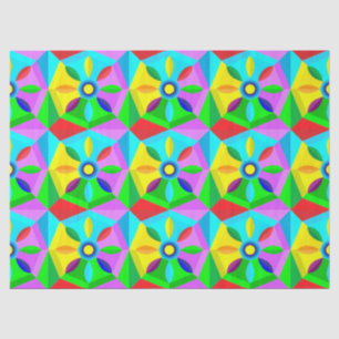 Seda Papel clássico em flor de estrelas