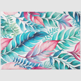 Seda Papel Colorido Tecido de Arte Botânica