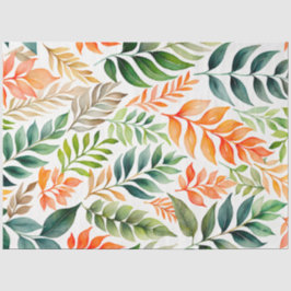Seda Papel Colorido Tecido de Arte Botânica
