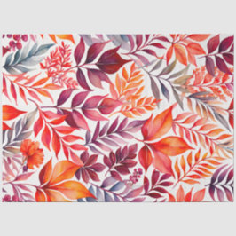 Seda Papel Colorido Tecido de Arte Botânica