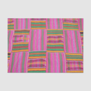 Seda Papel cor-de-rosa de padrão africano