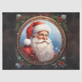 Seda Papel Craft Decoupage de Moldura Elegante com Papa