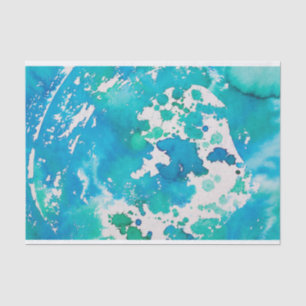 Seda papel de abstrato verde azul
