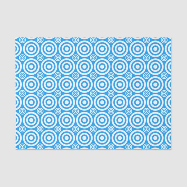 SEDA PAPEL DE ARMAZENAMENTO DE TECIDO BRANCO AZUL-LT (Frente )
