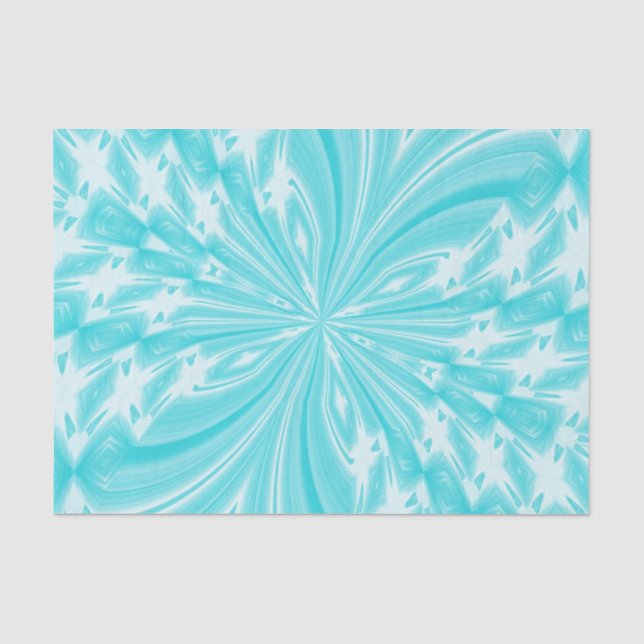 Seda PAPEL DE ARMAZENAMENTO EM TECIDO-AQUA-abstrato (Frente )