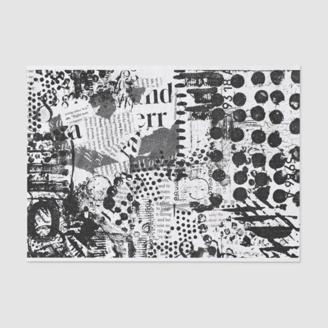 Seda Papel de arte em mídia mista para desacoplamento o (Frente )