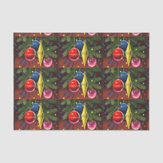 Seda Papel de árvore de Natal esfestivo (Frente )