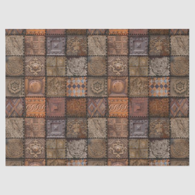 Seda Papel de Azulejos de cópia (Frente )