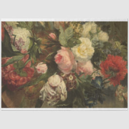 Seda Papel de Decouapagem Floral de Arte Fina