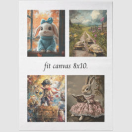 Seda Papel de Decoupage 4 Papéis de Histórias para Tela
