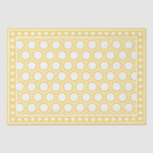 Papel de Decoupage Amarelo Moderno com Incisão de 