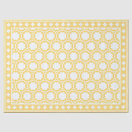 Seda Papel de Decoupage Amarelo Moderno com Revestiment