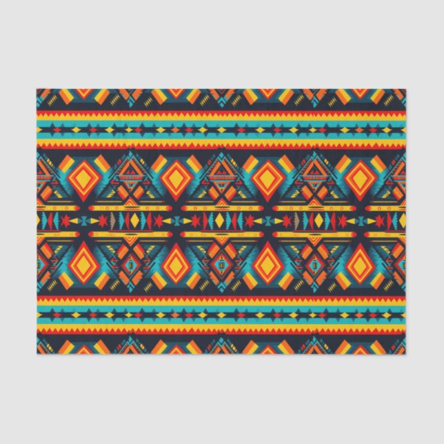 Seda Papel de Decoupage Aztec Harmonia Aztec - Luz Sola (Frente )