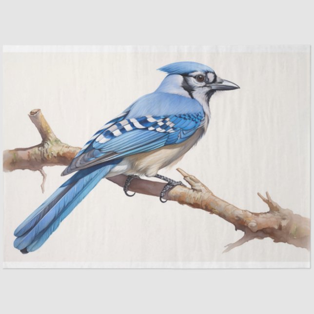 Seda Papel de Decoupage Azul - Jay 3 (Frente )