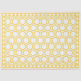 Seda Papel de Decoupage com Relevo Ósseo Moderno Amarel
