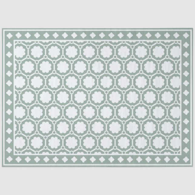 Seda Papel de Decoupage com Revestimento de Osso Modern (Frente )