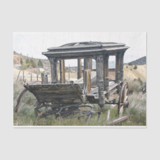 Seda Papel de Decoupage da Cena Ocidental do Coração An