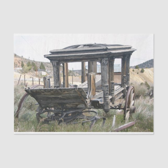 Seda Papel de Decoupage da Cena Ocidental do Coração An (Frente )