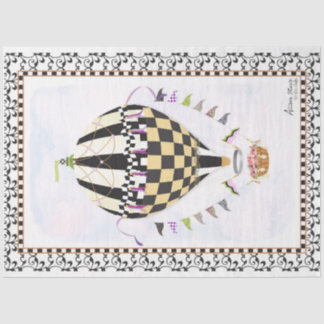 Seda Papel de Decoupage de Balões de Ar Quente