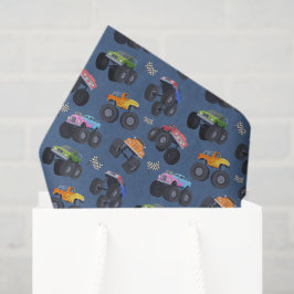 Seda Papel de Decoupage de Caminhão Monstro, Roda Grand