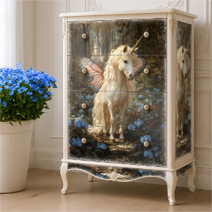 Seda Papel de Decoupage de Cavalinho de Fada Borboleta