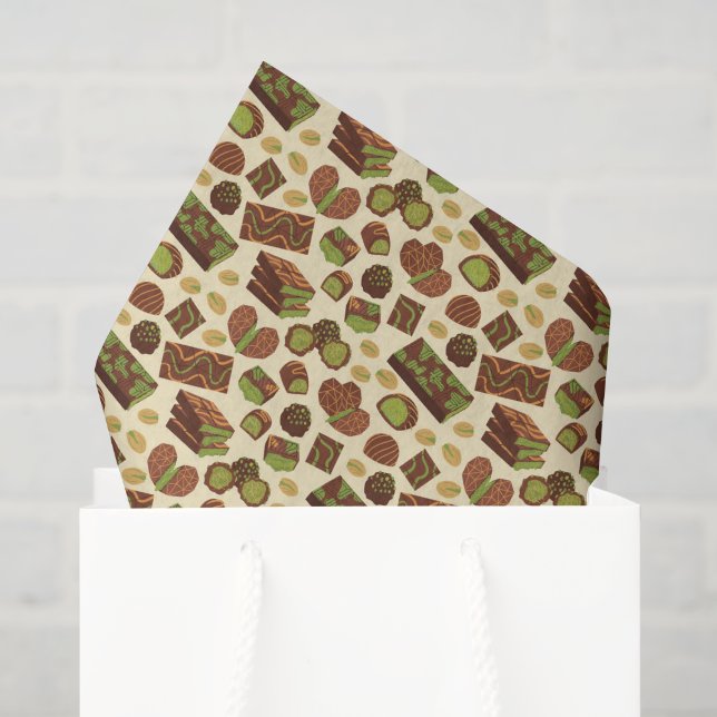 Seda Papel de Decoupage de Chocolate de Dubai, Presente (Sacola de presentes)