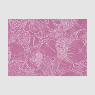 Seda Papel de Decoupage de Conchas de Praia Costeira Ro