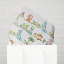 Papel de Decoupage de Dinossauro, Aniversário de D