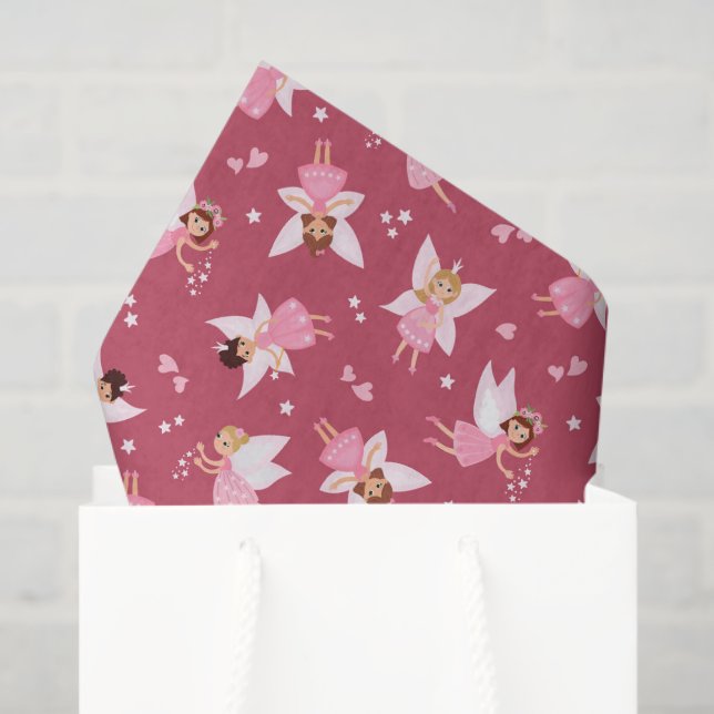 Seda Papel de Decoupage de Fada, Magia de Pixie (Sacola de presentes)