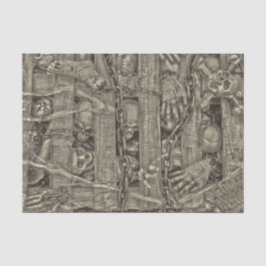 Seda Papel de Decoupage de Halloween em Estilo Gótico A