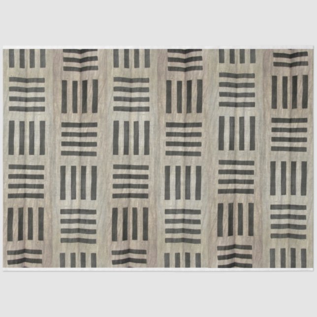 Seda Papel de Decoupage de Mobiliário Africano (Frente )