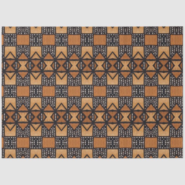 Seda Papel de Decoupage de Mobiliário Africano (Frente )