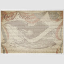 Papel de Decoupage de Mobiliário Patriótico