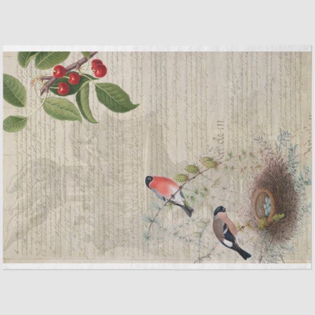 Seda Papel de Decoupage de Mobiliário Patriótico (Frente )