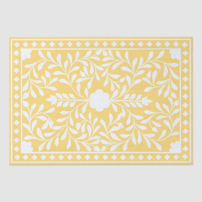 Seda Papel de Decoupage de Osso com Incrustação Tradici (Frente )