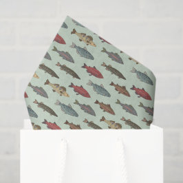 Seda Papel de Decoupage de Peixes, Vida Marinha Oceânic