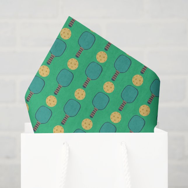Seda Papel de Decoupage de Pickleball, Esporte de Remo (Sacola de presentes)