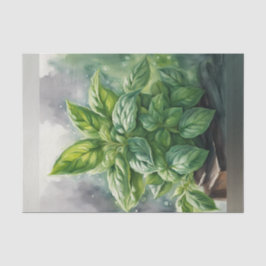 Seda Papel de Decoupage de Primavera Basil para Lush