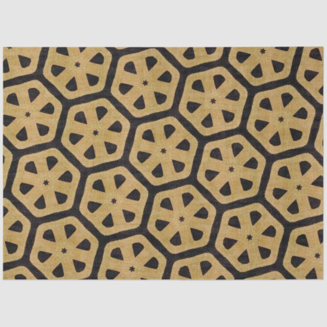 Seda Papel de Decoupage de Têxteis Africano (Frente )