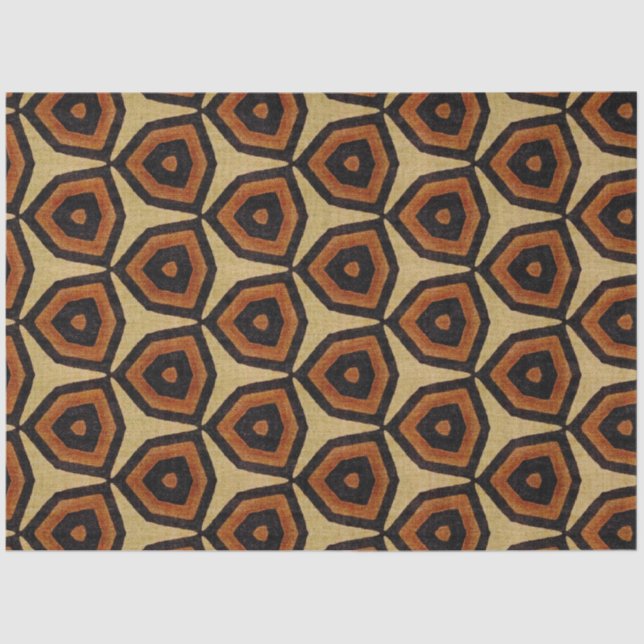 Seda Papel de Decoupage de Têxteis Africano (Frente )