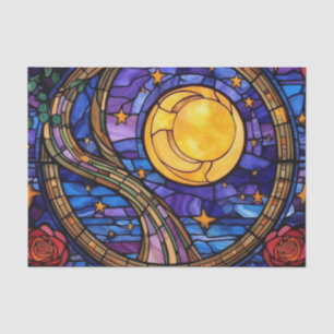 Seda Papel de Decoupage de Vidro Arrefecido à Noite Est