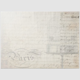 Seda Papel de Decoupage do Companion Script de Pavock