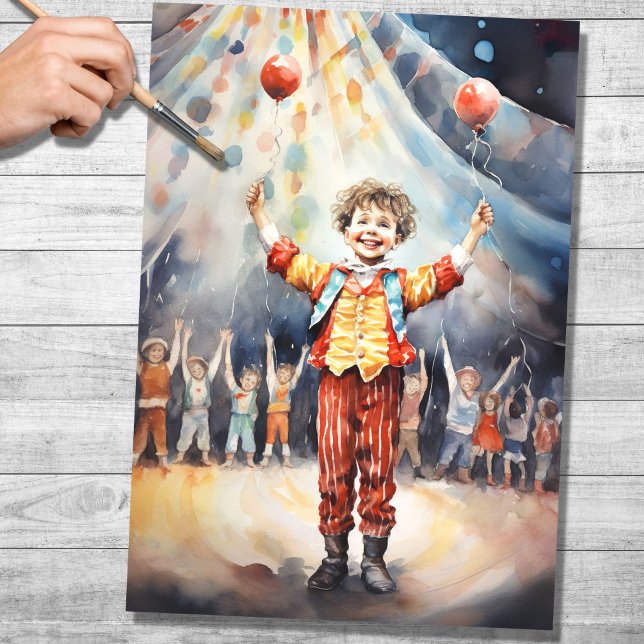 Seda Papel de Decoupage do Little Ringmaster 1 (Criador carregado)