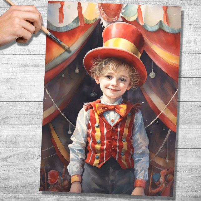 Seda Papel de Decoupage do Little Ringmaster 2 (Criador carregado)